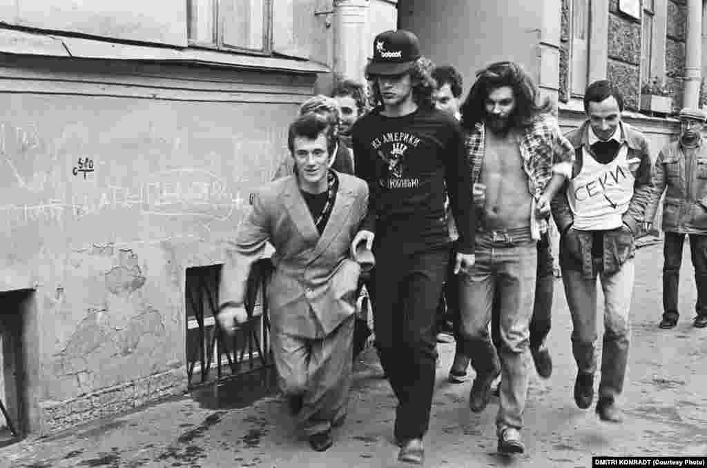 №12 гр. АукцЫон съемки клипа на ул. Марата 1986 Ленинград