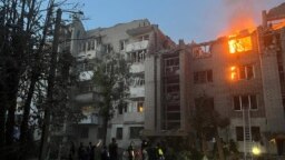 Поврежденный российским ракетным ударом дом во Львове, 30 июля 2026 года