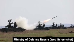 Подразделения ПВО армейского корпуса Черноморского флота России на полигоне «Опук» в Крыму, архивное фото