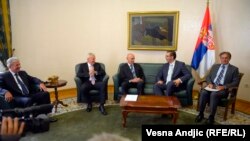 Sastanak Aleksandra Vučića sa predstavnicima srpskih i crnogorskih policijskih i civilnih bezbednosnih službi u Beogradu, 2. sepmtebar 2013.