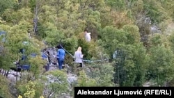 Uviđaj policije na mjestu ubistva, selo Ugnji pored Cetinja, 24. septembar 2025.