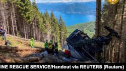 Пад на жичарница во Италија на 23 мај 2021