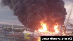 Пожежа на нафтовому терміналі в Керчі внаслідок атаки Сил оборони України, 21 червня 2026 року
