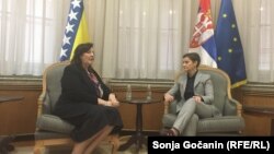 Aida Smajić i Ana Brnabić, Beograd