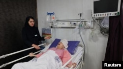 یکی از زخمیان حملات اسرائیل در شفاخانۀ در تهران