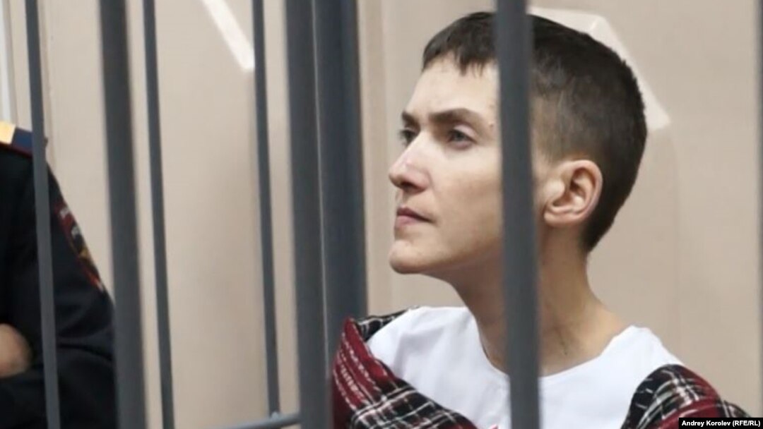 Надежда Савченко на заседании суда