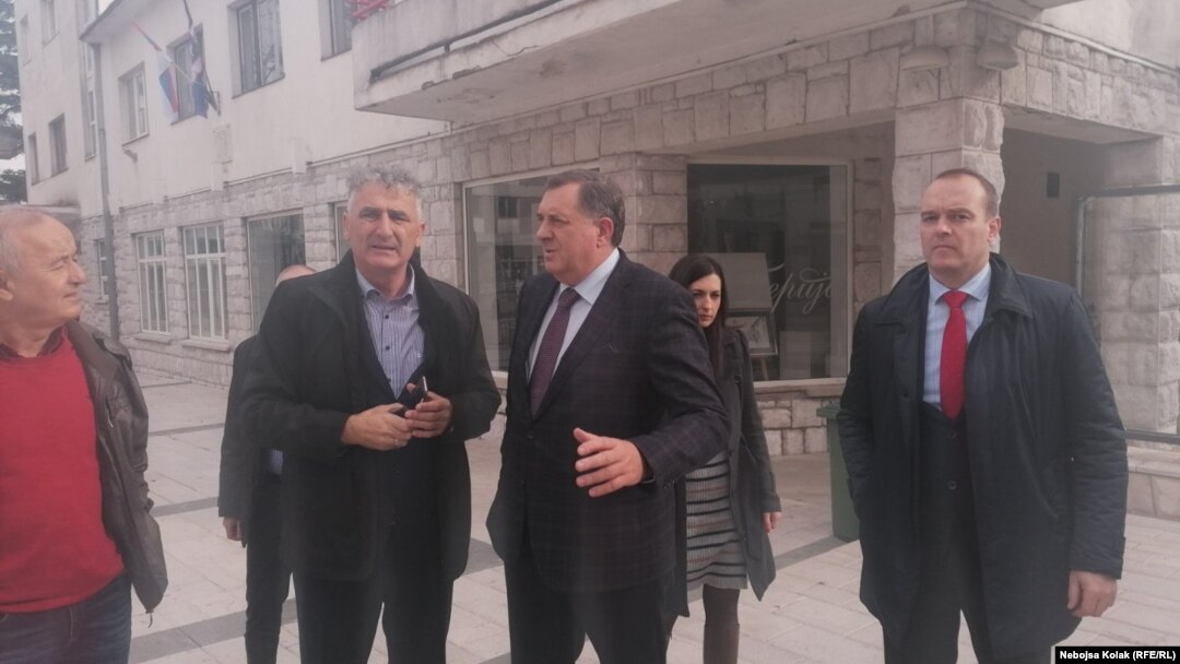 Član Predsjedništva BiH Milorad Dodik u posjeti Nevesinju