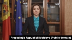 Președinta R. Moldova, Maia Sandu, adresează un mesaj la trei ani de la invazia Rusiei în Ucraina, 24 februarie 2025. 