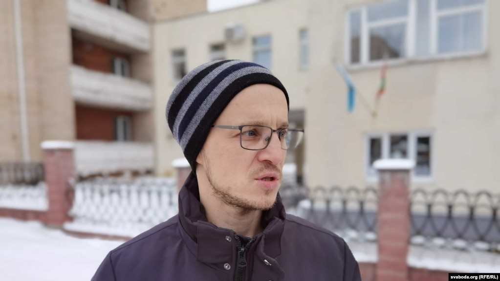 Змитер Дашкевич после административного ареста, январь 2021 г.