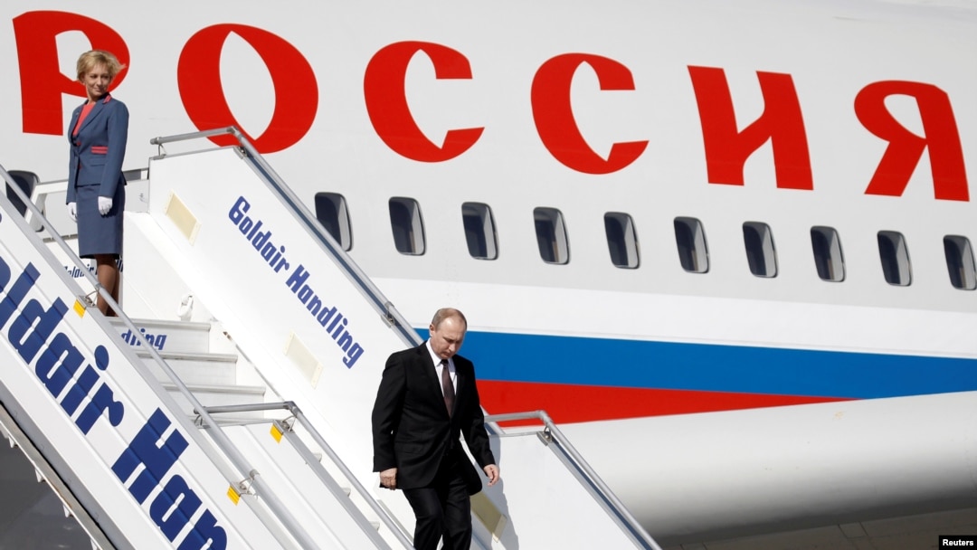 Путин в аэропорту Афин 