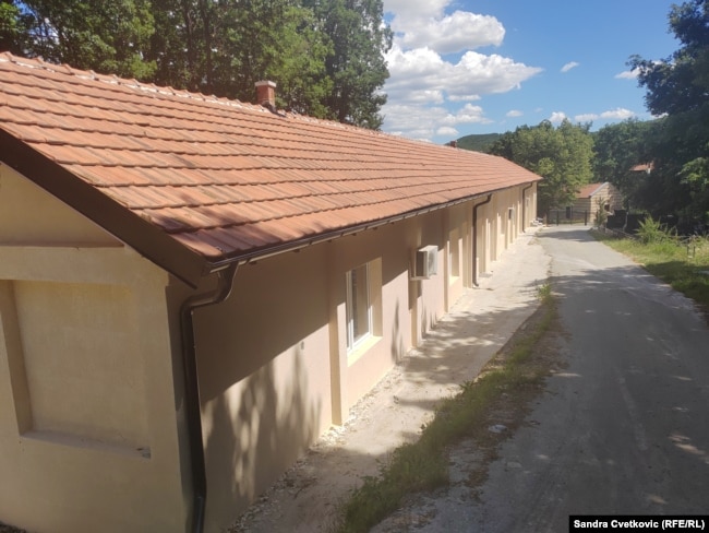One of the buildings in the churchyard in Žerovnica, near Zvečan, June 2026.