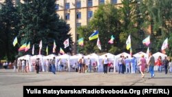 Безстрокова акція протесту проти арешту Тимошенко, Дніпропетровськ, 11 серпня 2011 року