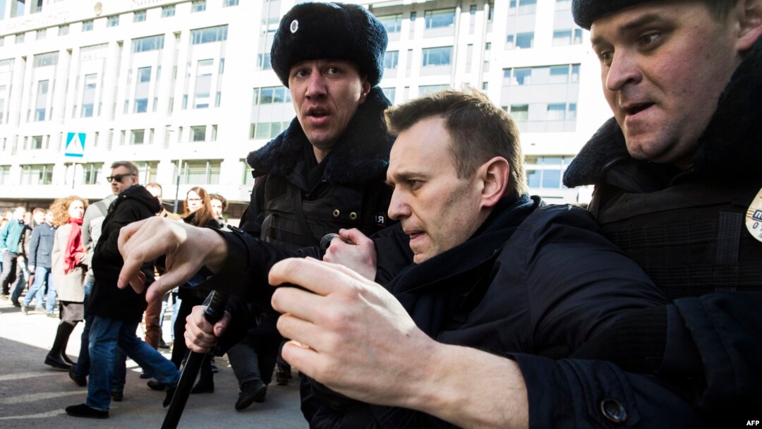 26 марта 2017 года, задержание Алексея Навального на Тверской улице во время акции "Он нам не Димон!" 