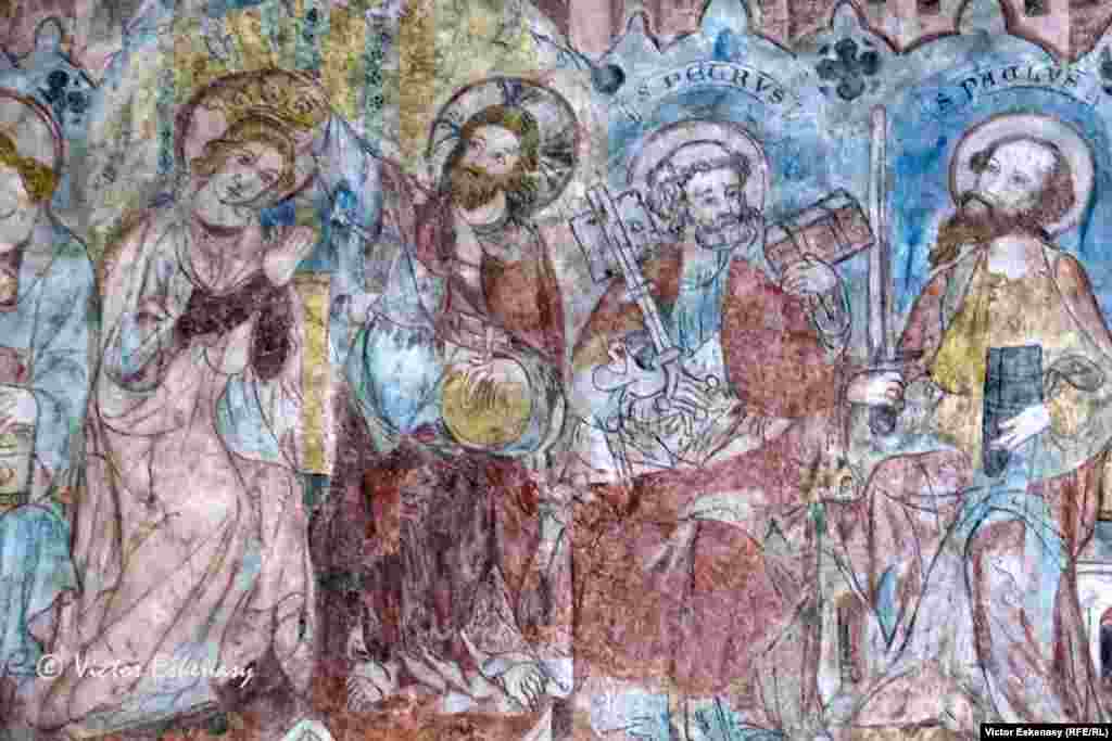 Frescă din sec. al XIII-lea în mânăstirea Altenberg.