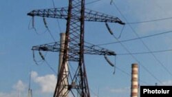 Armenia - An electricity transmission line.