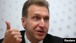 Russian First Deputy Prime Minister Igor Shuvalov says that imposing sanctions on Russia won't change President Vladimir Putin's behavior in the way Western countries want.