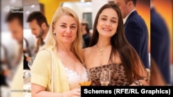 Дружина та донька Віталія Борта