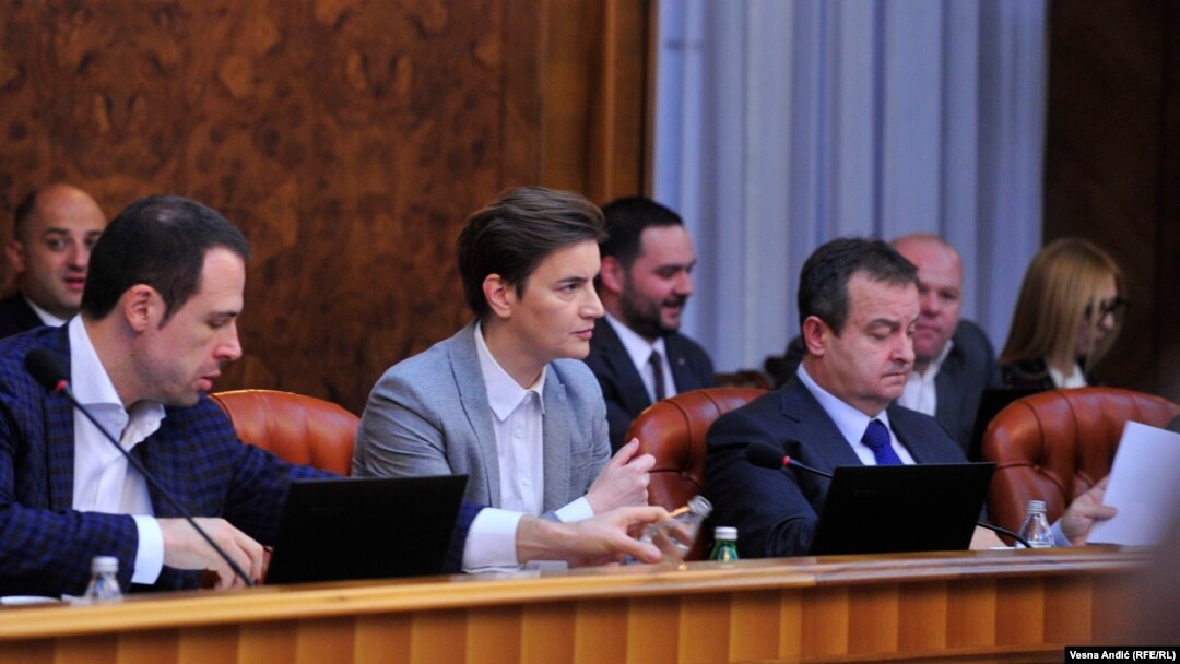 Ana Brnabić i Ivica Dačić na sednici Vlade Srbije, arhivska fotografija