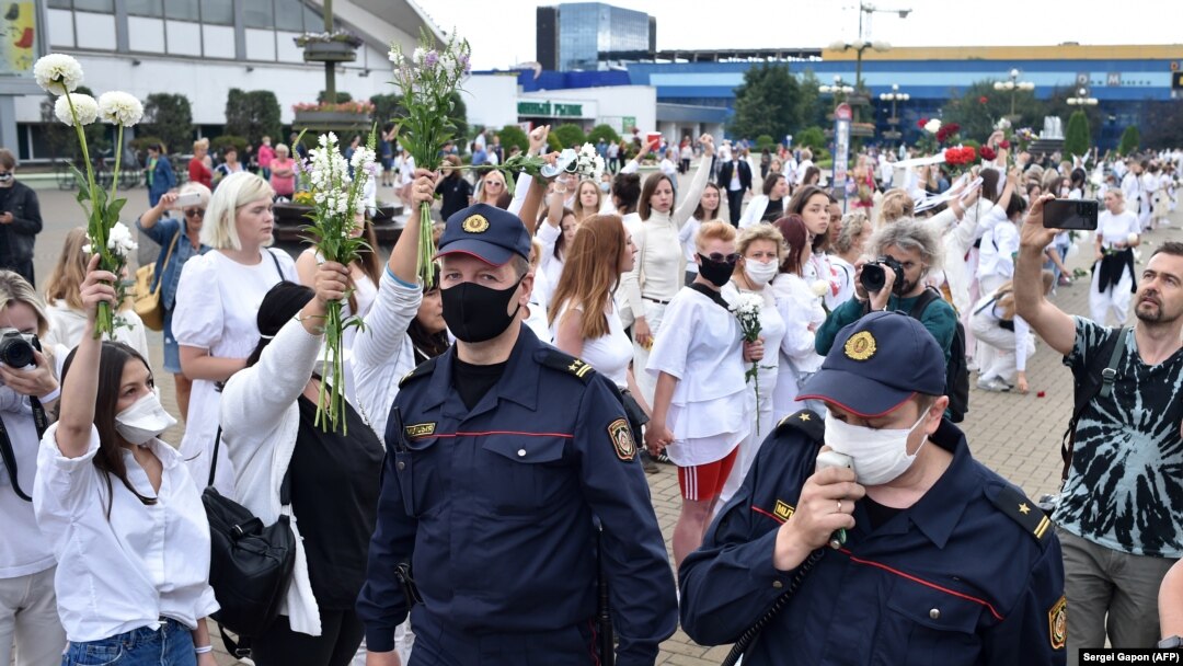 Demonstranti u Bjelorusiji 12. avgusta 2020