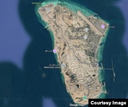 تصویر گوگل مَپس از جزیره خارک