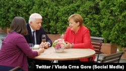 Crnogorski premijer Duško Marković i njemačka kancelarka Angela Merkel u Berlinu, 17. avgusta 2018.