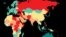 در این گزارش کشورها از نظر شاخص صلح به چهار قسمت دسته‌بندی شده‌اند: سبز، زرد، نارنجی و قرمز


