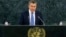 Андрей Дещица на трибуне ООН