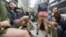 Flashmob în Ucraina: "Underwear in the subway". 