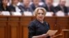 Premierul român Viorica Dăncilă în parlament