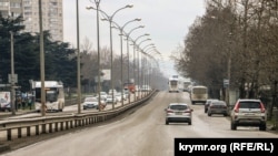 Выезд из Симферополя на московскую трассу
