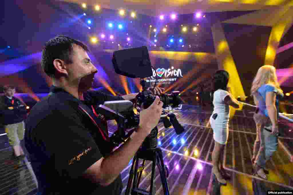 Latvia təmsil&ccedil;iləri məşq zamanı