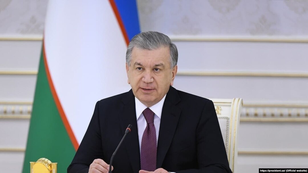 Ўзбекистон президенти Шавкат Мирзиёев.