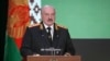 Belarusian leader Alyaksandr Lukashenka speaks in Minsk on February 20.