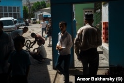 A bustling bazaar in Urgut, near Samarkand.