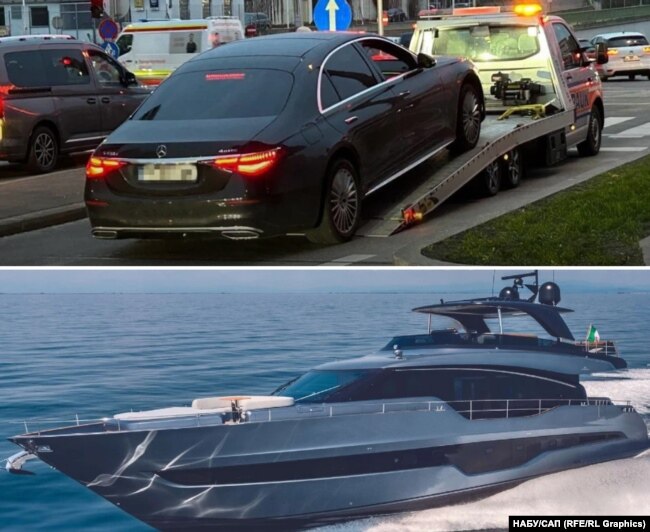 Арештовані авто та яхта Гмиріна