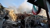 ساختمان کنسولگری جمهوری اسلامی در دمشق که در حمله هوایی منتسب به اسرائیل تخریب شد