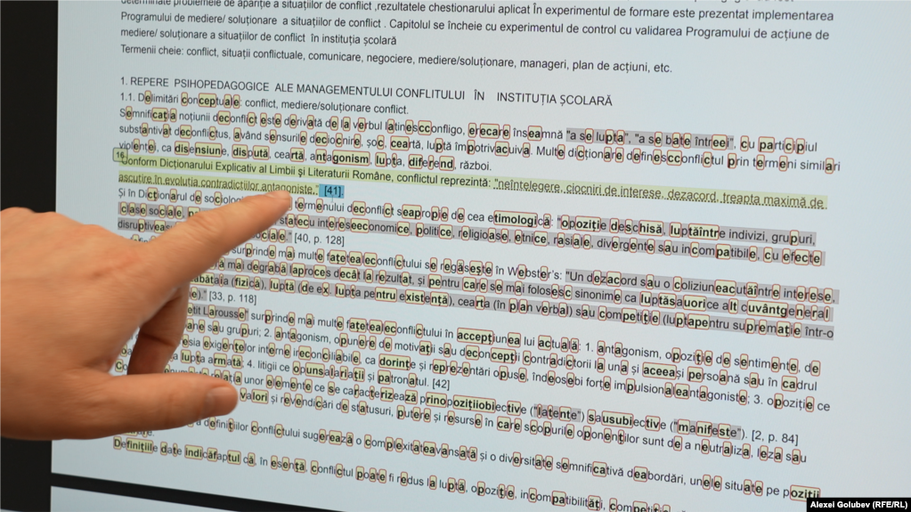Sistem de detectare a plagiatului, prezentat la Chișinău la lansarea sa în primăvara anului 2026. 
