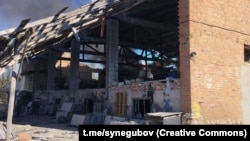 Обласна влада зафіксувала влучання в складську будівлю з подальшим загорянням
