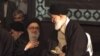 Reformist cleric Ayatollah Seyyed Mohammad Mousavi Khoeiniha (L) with Supreme Leader Ali Khamenei. Undated photo. 