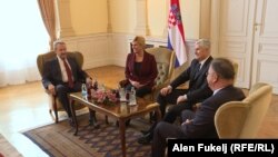 Kolinda Grabar-Kitarović s članovima Predsjedništva BiH , Sarajevao, 17.januar 2017