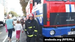 Ілюстрацыйнае фота. Пажарная машына