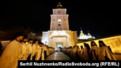 Початок церемонії прощання з патріархом Філаретом, Київ, 20 березня 2026 року