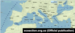 Українські моря та їхній зв’язок зі Світовим океаном. Джерело: «Екодія»