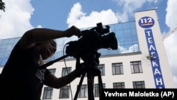 The 112 Ukraine TV station has been accused of being a tool of Russian propaganda. (file photo)