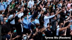 Protestat në Hong Kong. 