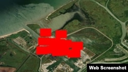 Пожар в Темрюке на спутниковой карте FIRMS