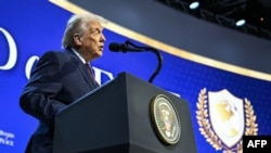 Presidenti i Shteteve të Bashkuara, Donald Trump, gjatë ceremonisë së themelimit të Bordit të Paqes në Davos, Zvicër, 22 janar.