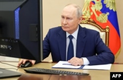 Президент Росії Володимир Путін голосує онлайн на виборах до парламенту в Москві, 18 вересня 2026 року