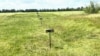 Ukraine -- Chaharnyk anti-drone barrier during testing in Ukraine