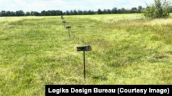 The Chaharnyk anti-drone barrier during testing in Ukraine